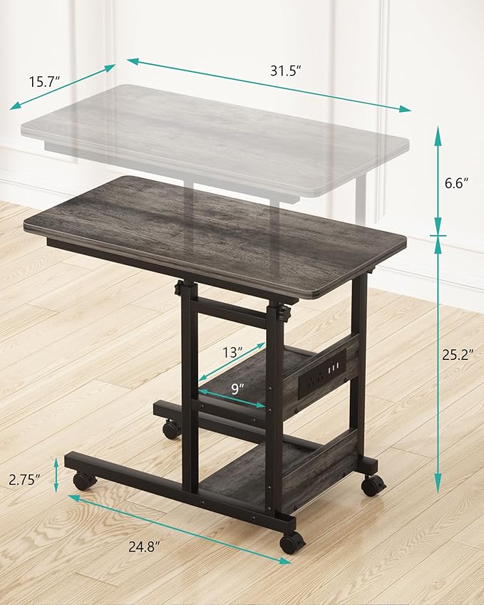 Height Adjustable End Table - Image 2