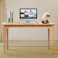 DOUSY- Bamboo Writing Desk Writing Computer Desk Study Desk Home Office Desk by DOUSY