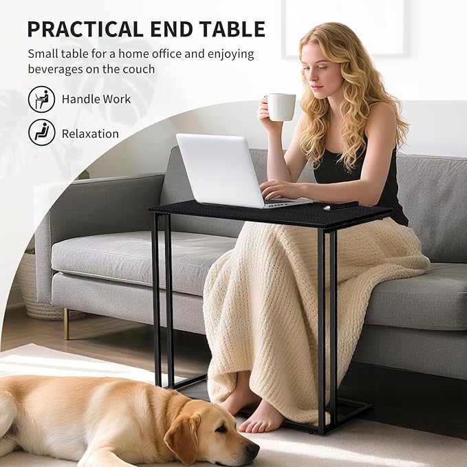 C-Shaped Side Table, Modern End Table - Image 5