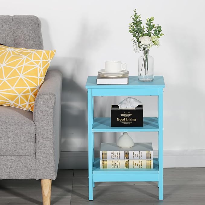 VECELO Modern Nightstands X-Design Side End Table Night Stand - Image 5