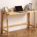 Solid Wood Folding Desk Mid Century Modern Table, Simple Study Makeup by AutoHenair