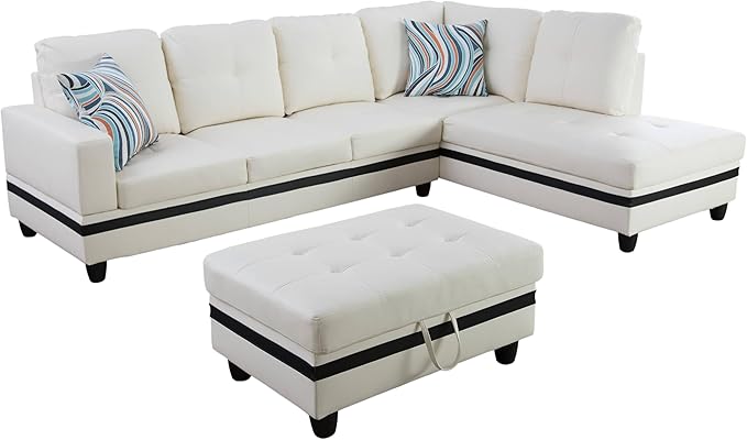NicBex Sectional Couch 3 Pieces Sofa Set - Image 3