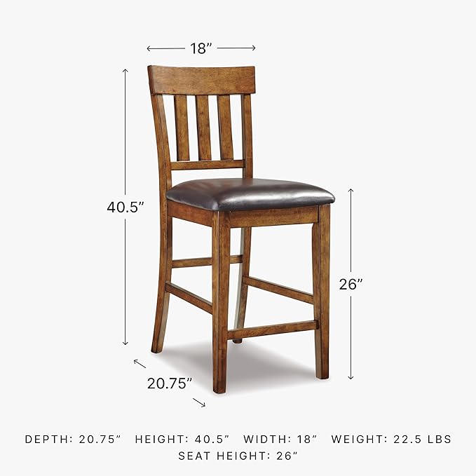 Signature Design by Ashley RaleHadd Barstool, Light Brown - Image 3