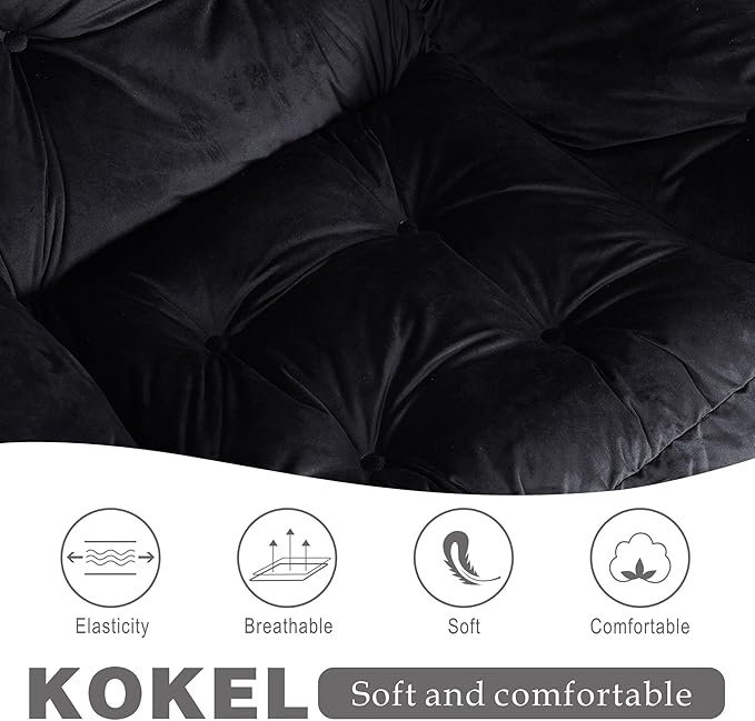 Lazy Chair with Folding Ottoman, Living Room Chairs, Accent Contemporary Lounge - Image 5