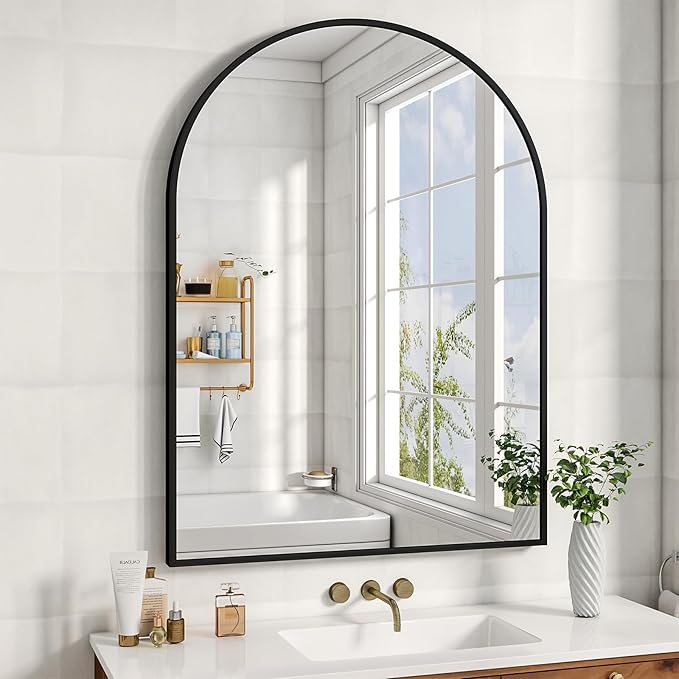 32"x48" Arched Bathroom Mirror by XRAMFY