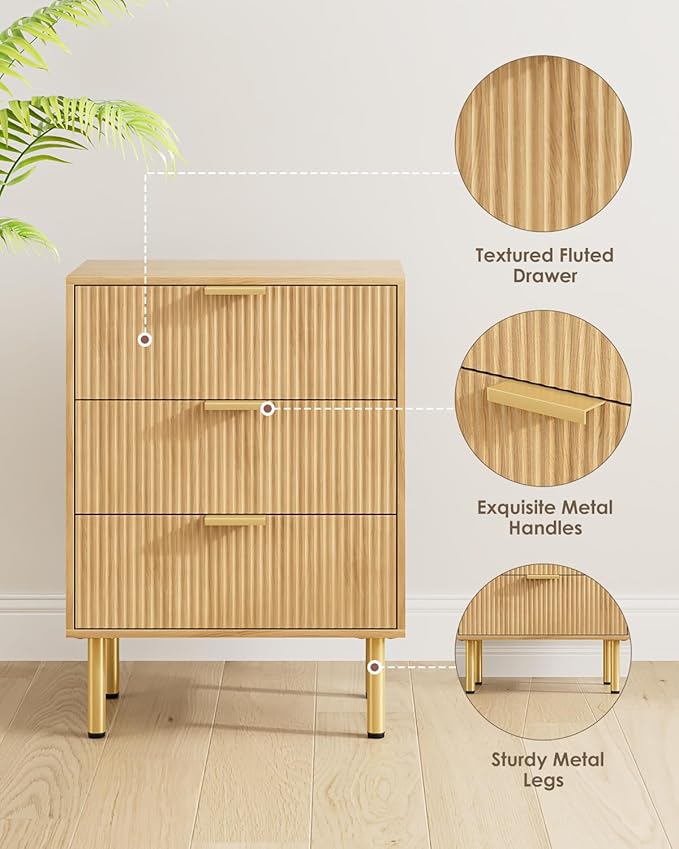 Night Stand, Tall Bedside Table - Image 5