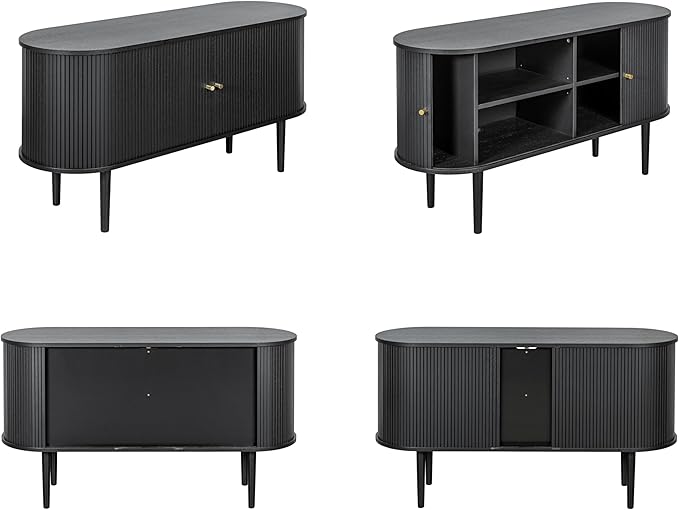WERMO 55'' Black Sideboard Cabinet - Image 8