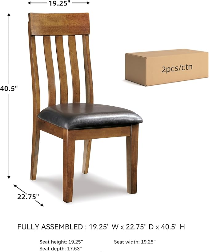 Signature Design by Ashley Ralene Rake Back 19" Dining Room Chair 2 Count - Image 3