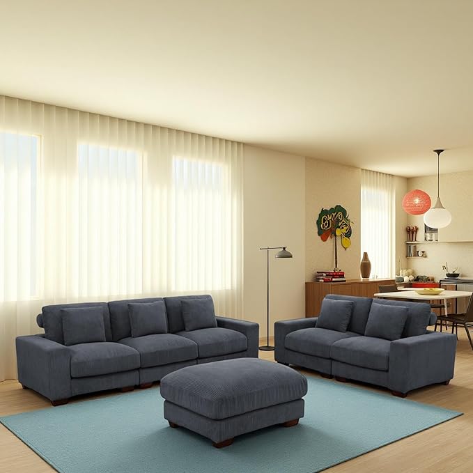 Sectional Couches for Living Room, Stylish Sectional Loveseat Sofa - Image 3