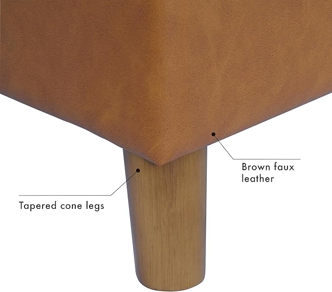 Home Decor | Dinah Collection Modern Storage Ottoman | Ottoman - Image 5