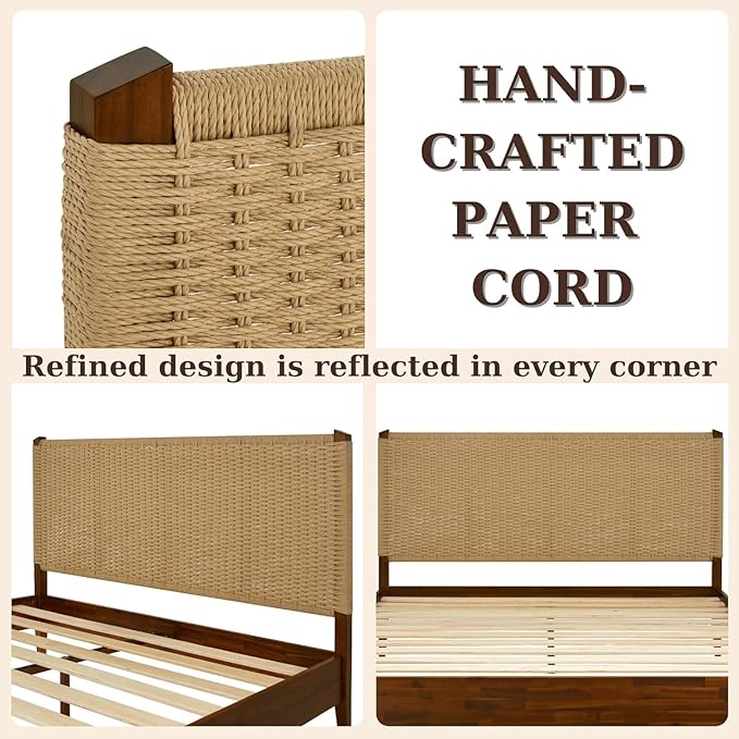 Bme Selina Wood Platform Bed Frame - Image 4