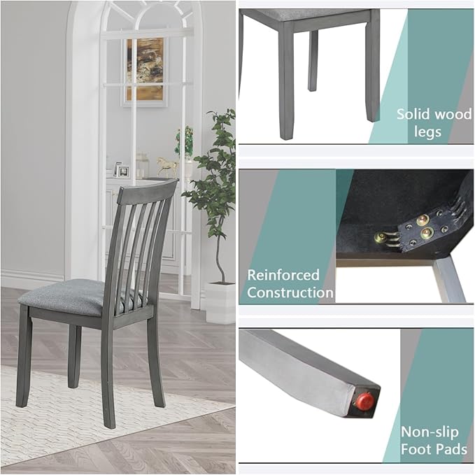 Dining Chairs Set of 4, Modern Kitchen Chair - Image 4