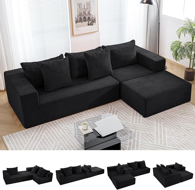 INGEROOM 108" Cloud Sectional Couch by INGEROOM