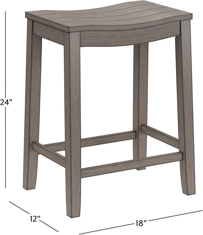Hillsdale Fiddler Wood Backless Counter Height Stool - Image 3