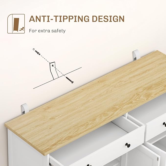HOMCOM Sideboard Buffet Cabinet - Image 7