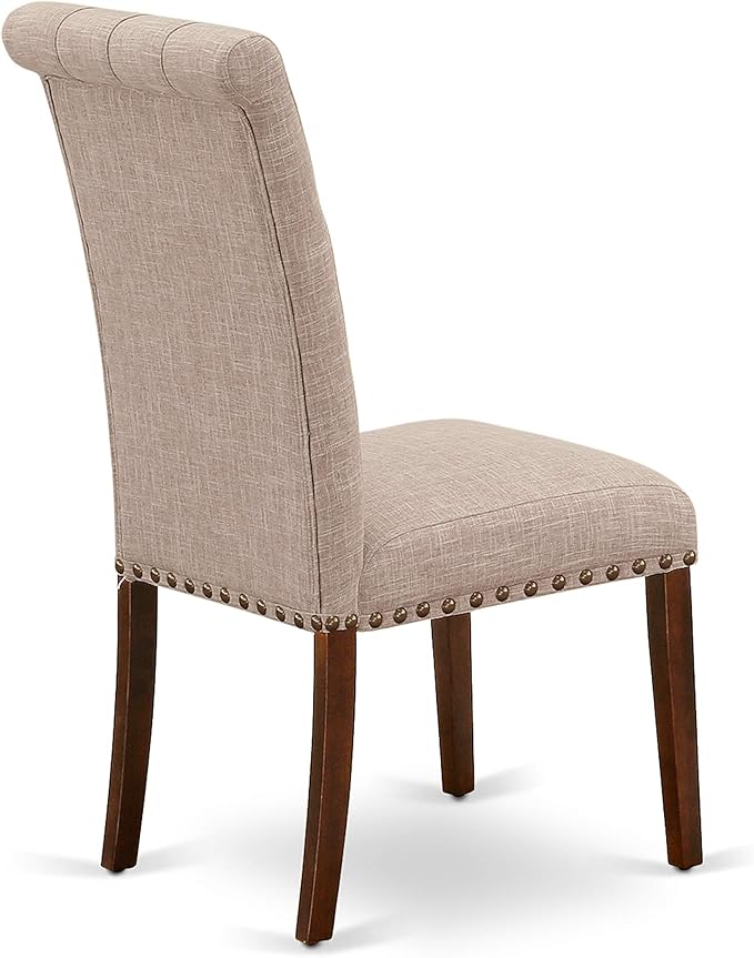 East West Furniture NOBR3-MAH-04 3 Piece Dining Room Table Set Contains a - Image 11
