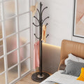 Black Coat Rack ​Freestanding, Metal Coat Hanger Stand, High-grade Entryway Hat by GAMNOF