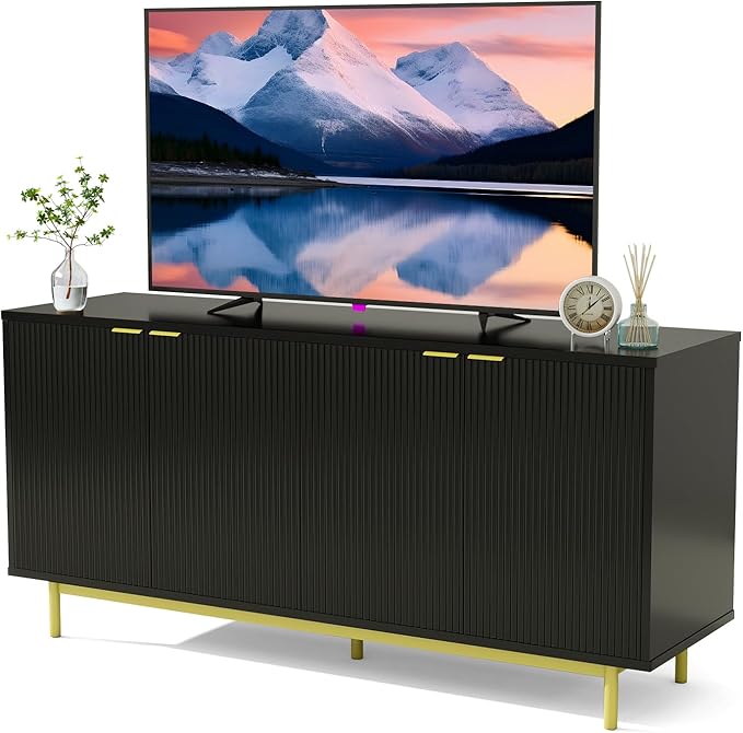 Vipbear Modern TV Stand for 65 Inch TV, Entertainment Center by VipbearLiving