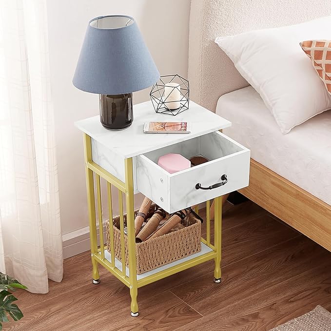 VECELO Nightstands, Industrial Side Table/End Tables - Image 7