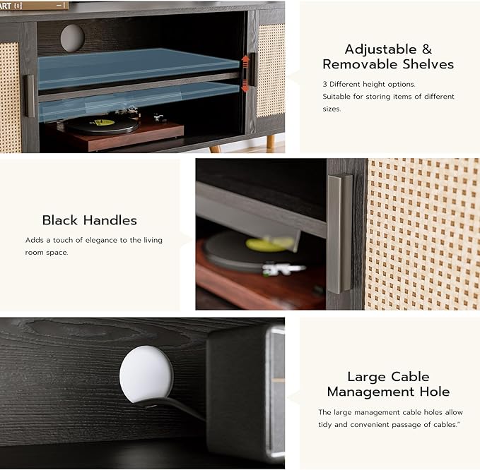 TV Stand for TVs up to 65'', Entertainment Center - Image 5