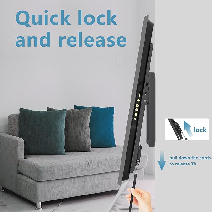 Fixed TV Wall Mount for Most 26-60 Inch Screen, Low Profile TV Mount - Image 3