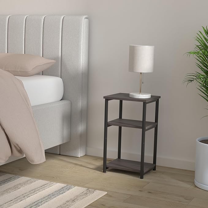 VASAGLE Side Table, Small End Table, Tall Nightstand - Image 2