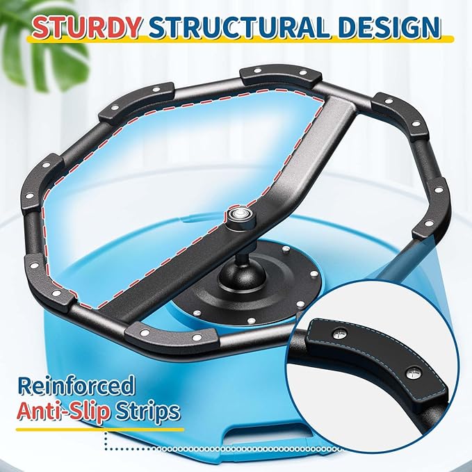 KidBloom Spinning Chair for Autistic Kids, Upgrade Handle Sensory Chair - Image 8