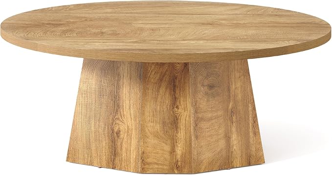 Oval Coffee Table, 47-Inch Living Room Table - Image 9