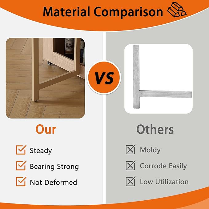 47.3" Round Folding Dining Table - Image 9