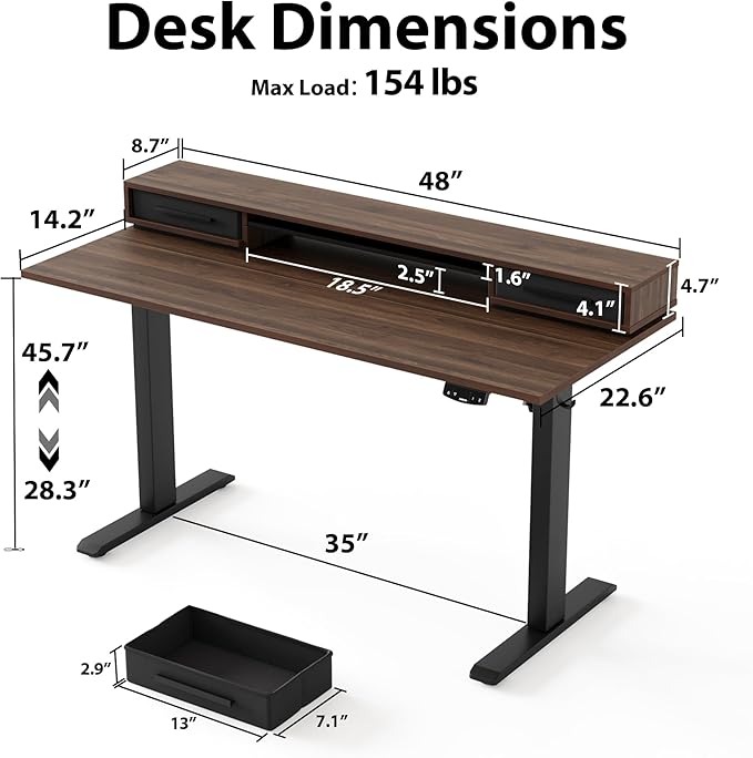 Agilestic 48 Inch Electric Standing Desk - Image 3