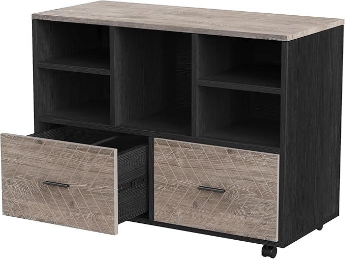 Tribesigns 2-Drawer Wood File Cabinet, Mobile Lateral Filing Cabinet - Image 8