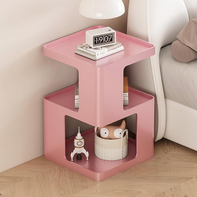 Metal Small Nightstands, Modern Side Table - Image 6
