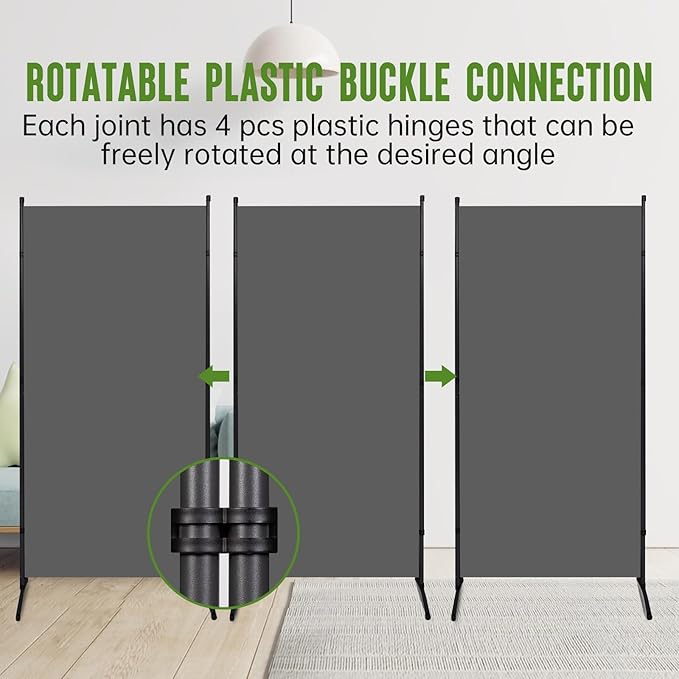 JVVMNJLK Indoor Room Divider, Portable Office Divider, Room Divider Wall Screen - Image 3