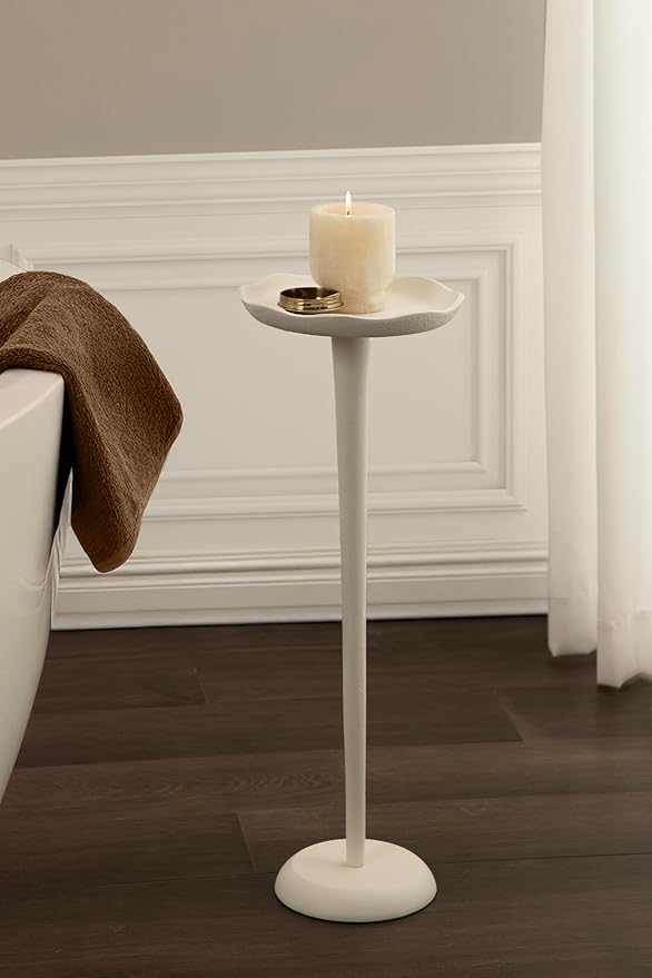 Kate and Laurel Alessia Modern Decorative Metal Drink Table, Transitional Round - Image 4