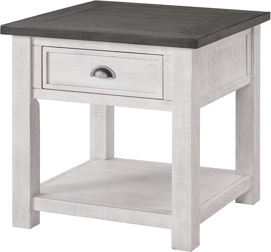 Martin Svensson Home Monterey Solid Wood End Table White by MartinSvenssonHome