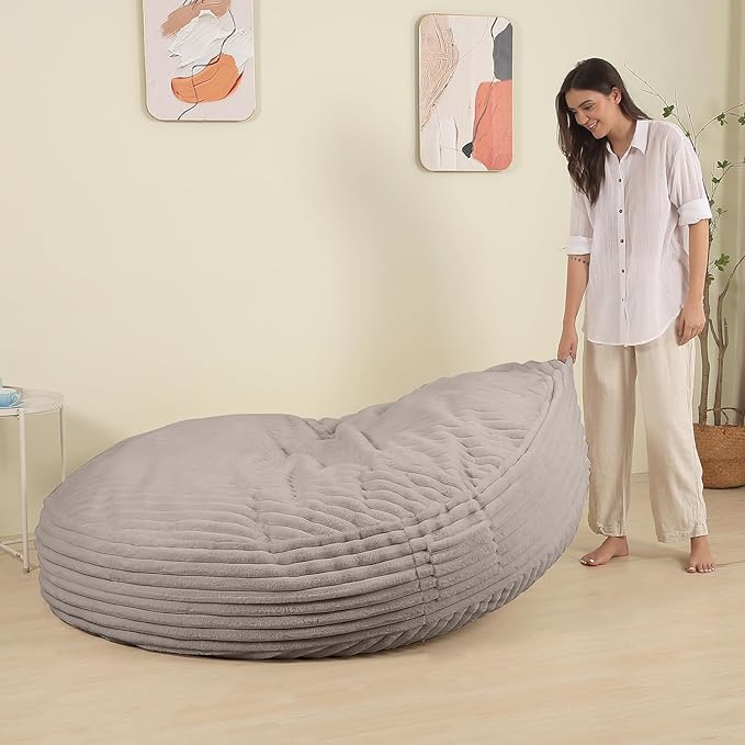 Memory Foam Bean Bag Chair, Bean Bag Bed - Image 6