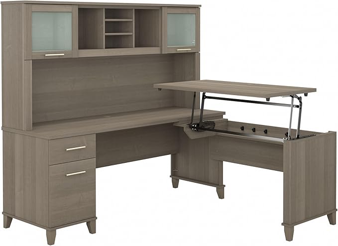 Bush Furniture Somerset 3 Position Sit to Stand L Shaped Desk by BushHome