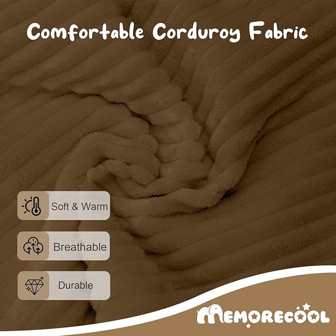 MeMoreCool Kids Couch for Playroom, Corduroy Convertible Toddler Couch - Image 6