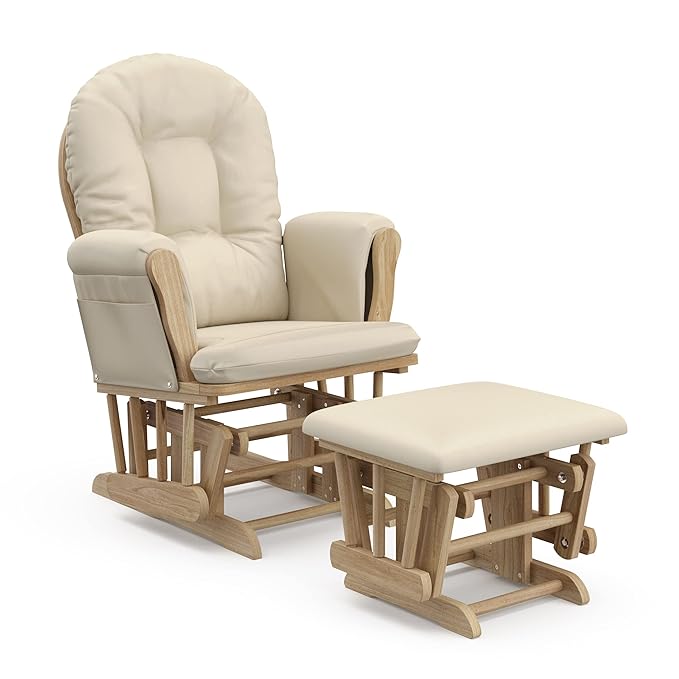 Storkcraft Premium Hoop Glider & Ottoman — GREENGUARD Gold Certified Nursery by Storkcraft