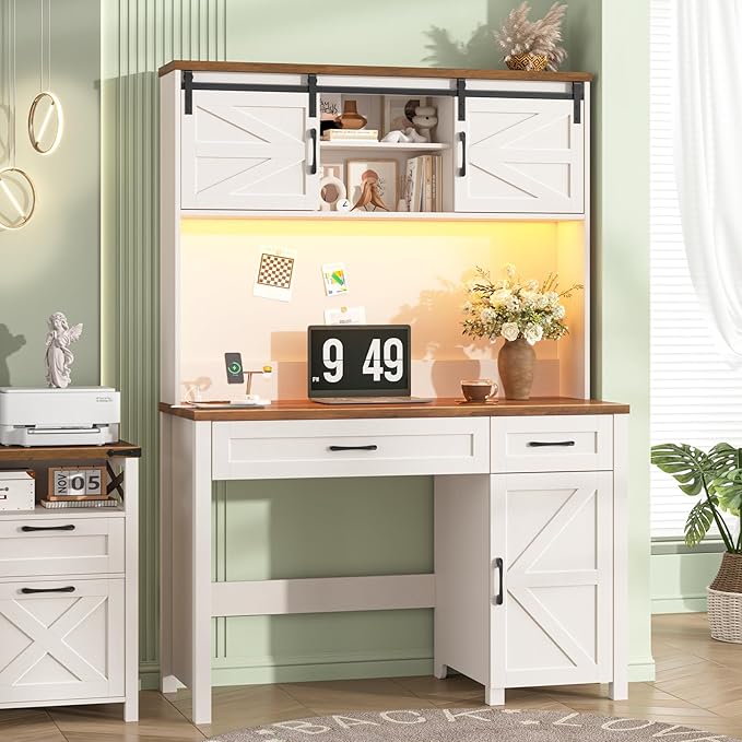 Farmhouse 47" Executive Desk, Computer Desk by Vabches
