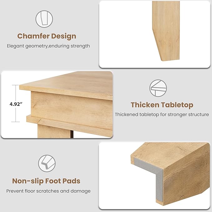 GarveeHome Farmhouse Dining Table - Image 9