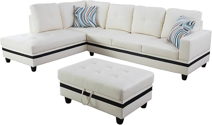 NicBex Sectional Couch 3 Pieces Sofa Set - Image 3