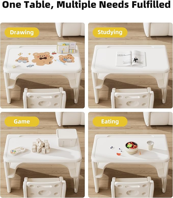 Toddler Table and Chair Set, Activity Table - Image 4