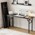 Frylr Small Folding Computer Desk – Portable 55.1 Inch Foldable Laptop Table by Frylr