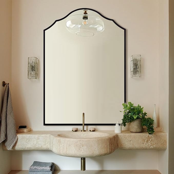 Large Arched Mirror Wall Decor, by AutdotWallMirrors