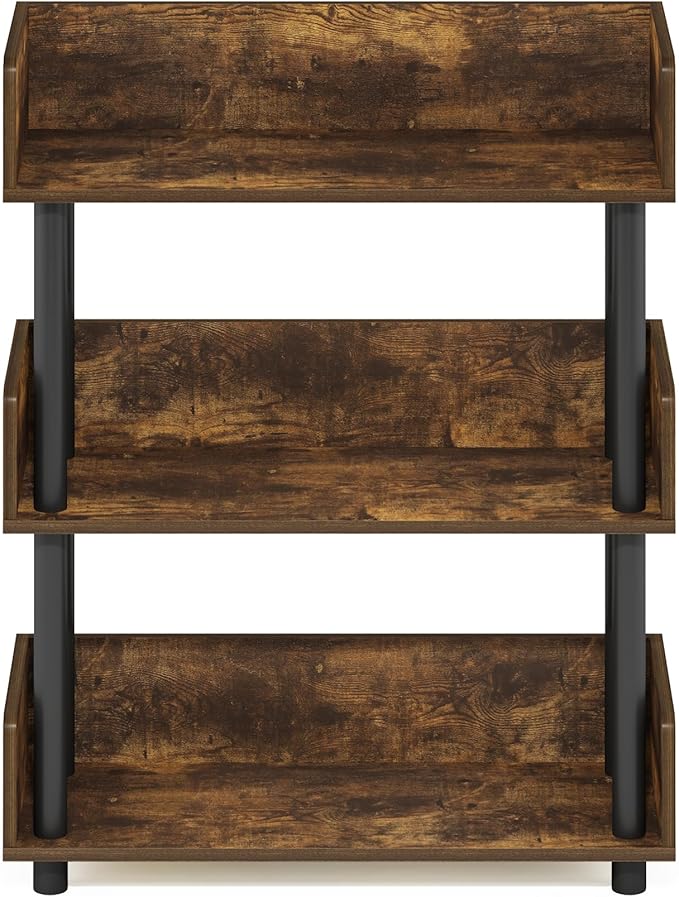 Furinno Turn-N-Tube 3-Tier Multipurposes Display Rack, Open Shelf Rack/Storage - Image 6