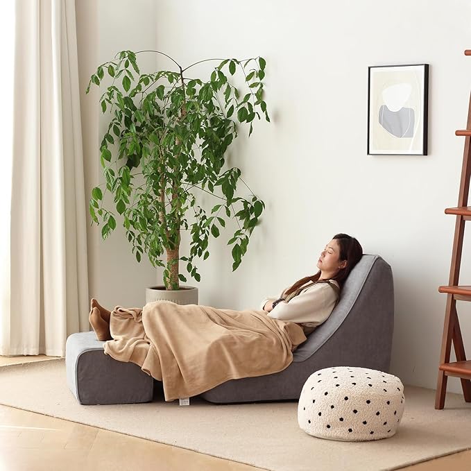 N&V Bean Bag Chair Single Seated Foam Sofa Armless Floor Sofa - Image 5