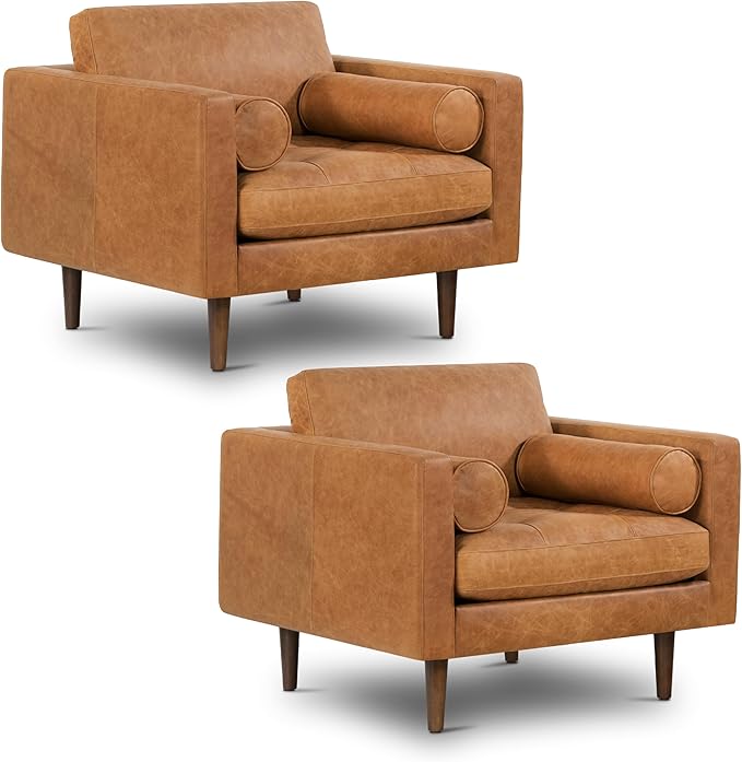POLY & BARK Napa Furniture, Cognac Tan by POLYBARK