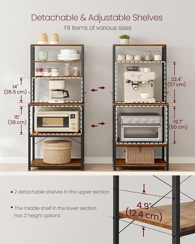 VASAGLE Coffee Bar, Baker’s Rack - Image 6