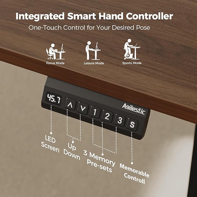 Agilestic 75 Inch L Shaped Standing Desk Adjustable Height, Corner Standing Desk - Image 8